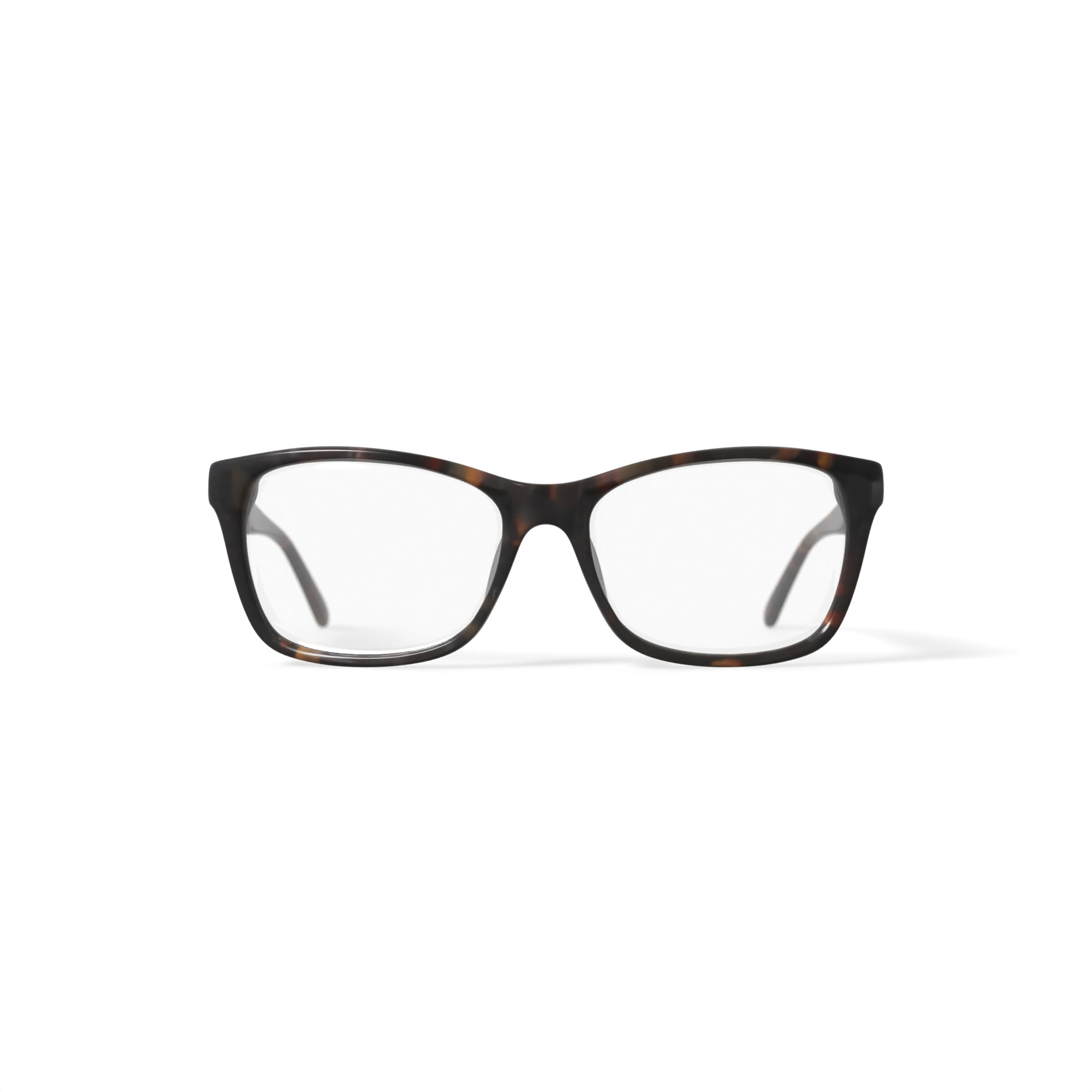 EasyClip Women's EC3321 Square Prescription Eyeglasses with Case, Brown Tortoise