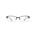 thumbnail image 1 of EasyClip Women's EC973 Square Prescription Eyeglasses with Case, Brown, 1 of 6