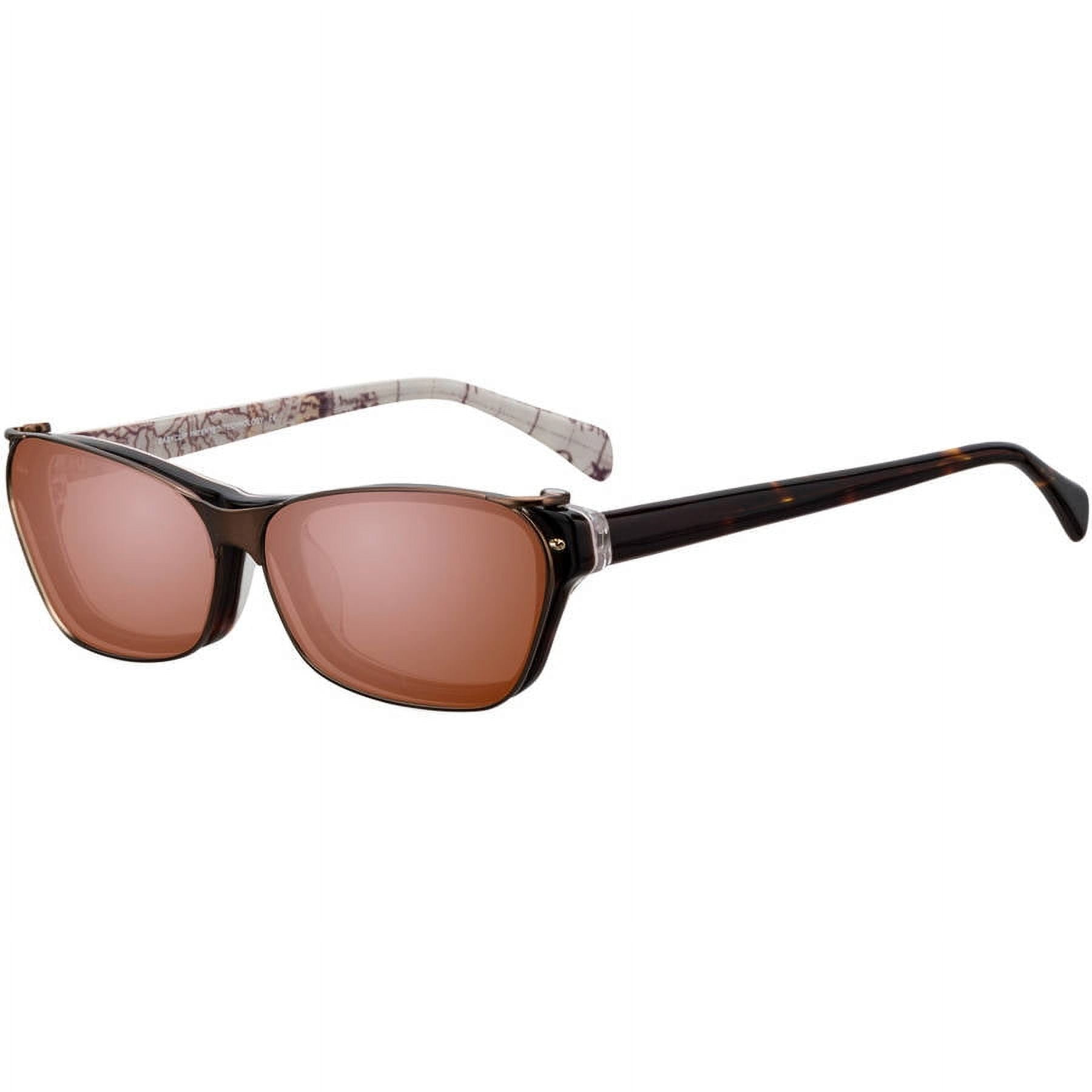 EasyClip Womens Prescription Glasses, EC287 Brown
