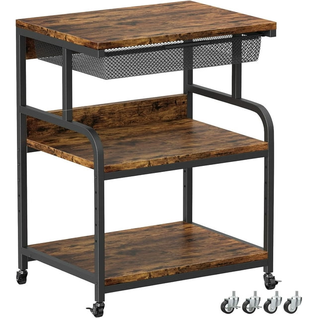 23.6''x18.9'' Extra Large Printer Stand with Drawer, 5