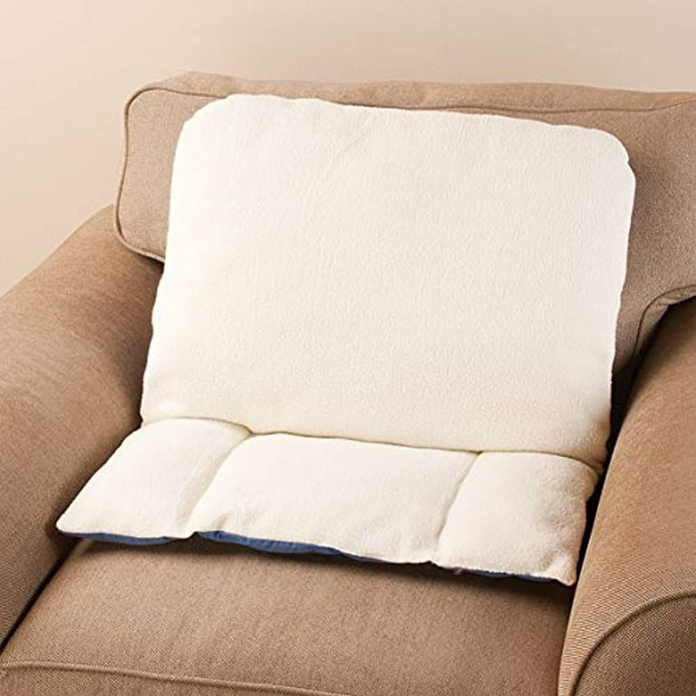 High back sherpa fabric comfort pillow hotsell