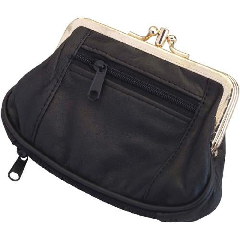 EasyComforts Leather 4 Pocket Pouch Purse