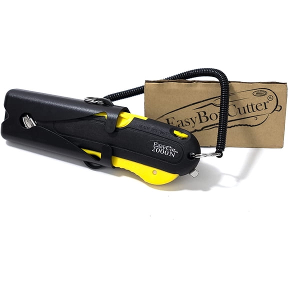 EasyCut 2000 Safe Retractable Box Cutting Utility Knife, Yellow, 09700