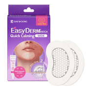 EasyDerm Wide Magnesium Hydrocolloid Face Patches, 2 Large Patches with Cica Mini Ampoule