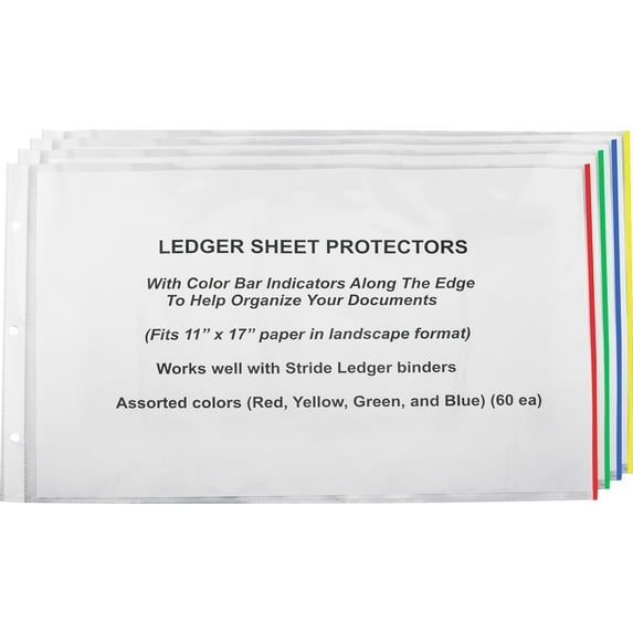 EasyFit, STW61400, Semi-clear Landscape Sheet Protectors, 60 / Box, Clear
