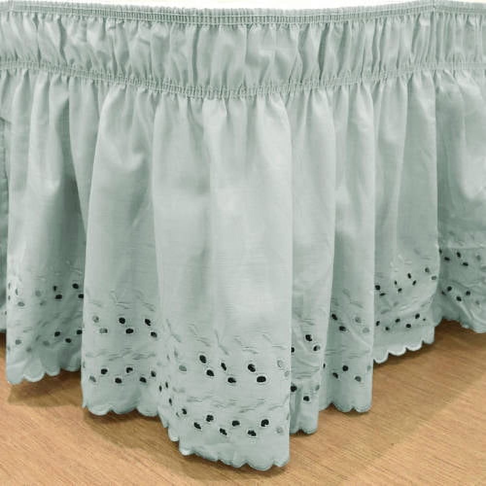 EasyFit™ Wrap Around Eyelet Ruffled Bed Skirt