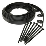 EasyFlex 1.5” x 20’ Black Recycled Plastic Landscape Edging Project Kit