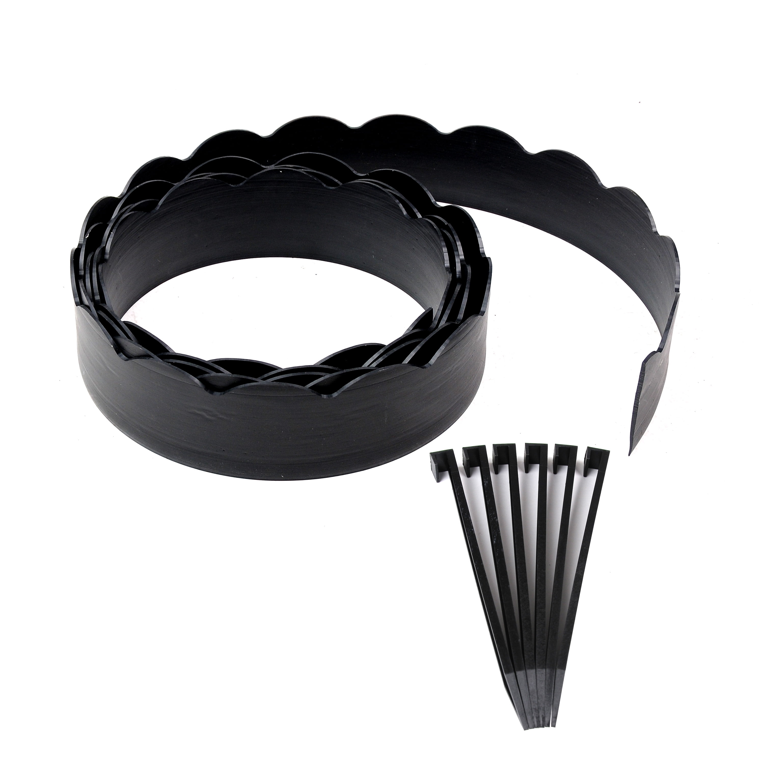 EasyFlex 3.5" x 30' Black Plastic Garden Border Edging