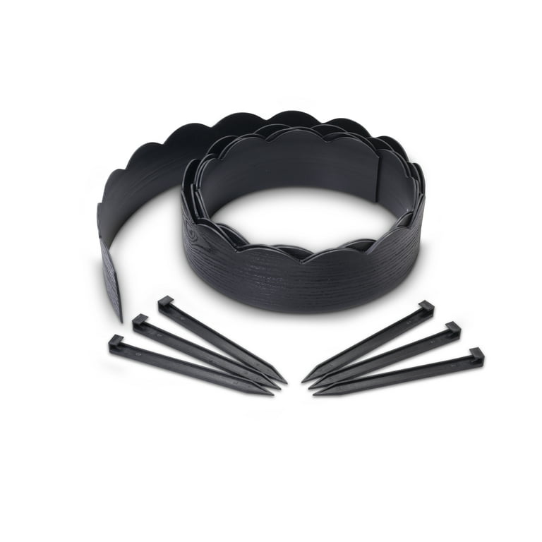 EasyFlex® 20' 2-in-1 Landscape Edging - Black Wood Grain EasyFlex® 20' 2-in-1 Landscape Edging - Black Wood Grain