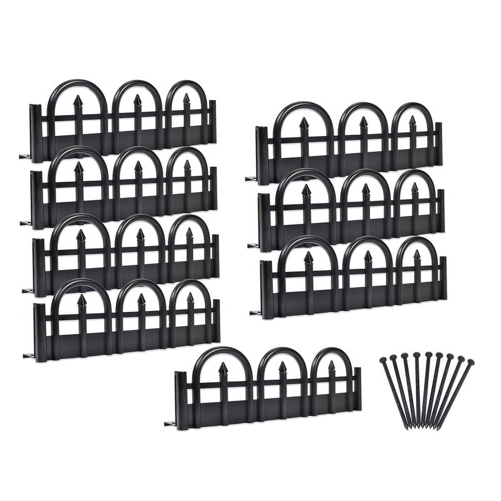 EasyFlex 10 ft. Black Plastic Decorative Landscape Edging Kit