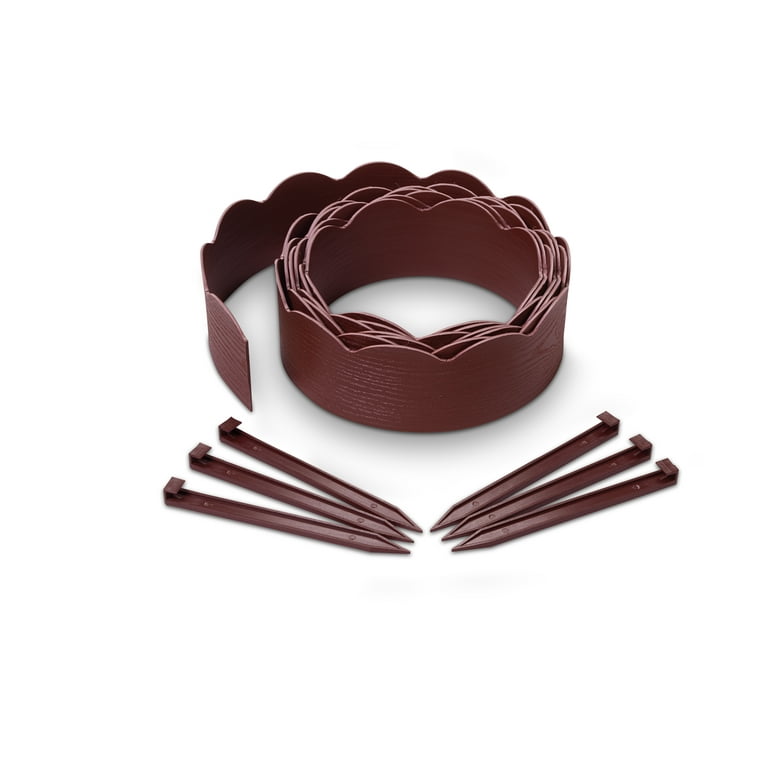 EasyFlex® 20' 2-in-1 Landscape Edging - Black Wood Grain EasyFlex® 20' 2-in-1 Landscape Edging - Black Wood Grain