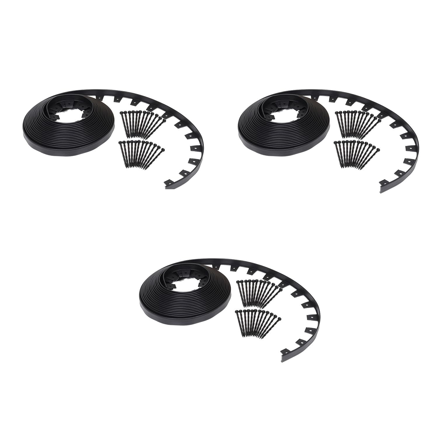 EasyFlex HeavyDuty NoDig Landscape STF9 Edging with Anchoring Spikes