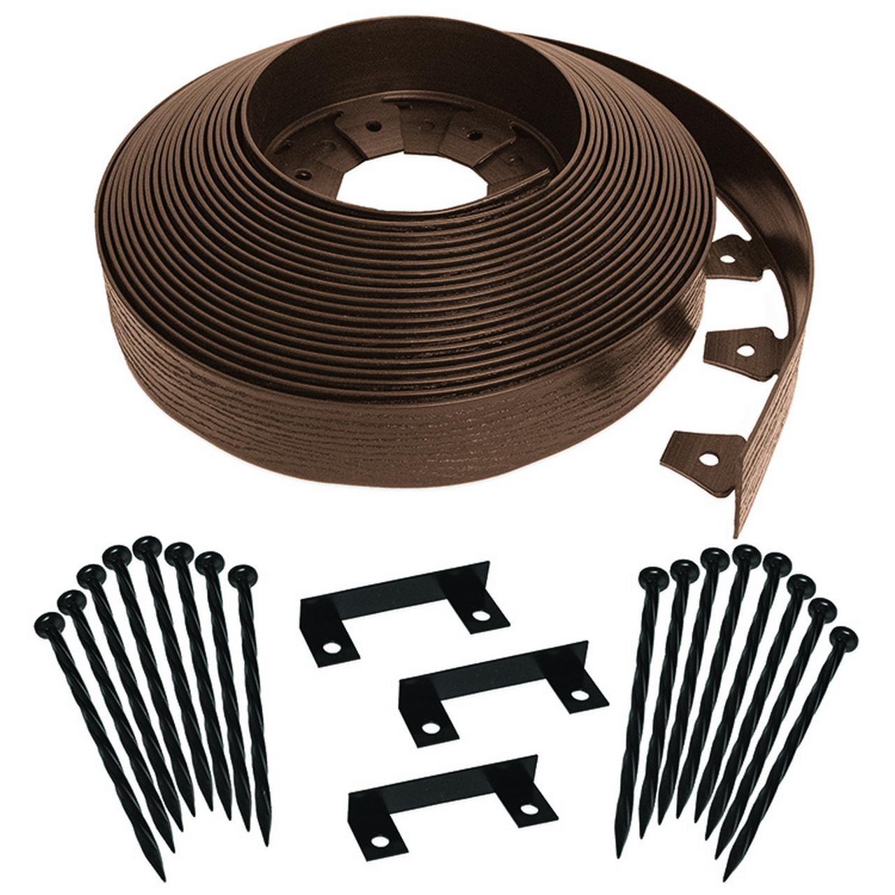 60 ft. No-Dig Plastic Landscape Edging Kit