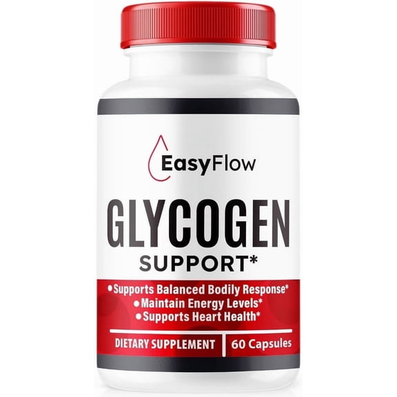 EasyFlow Glycogen Support Capsules - Official Blood Support Formula, Easy Flow Blood Vessel Cleaner, Glyco Optimizer Pills, Overall Health & Wellness, Reviews (60 Capsules)