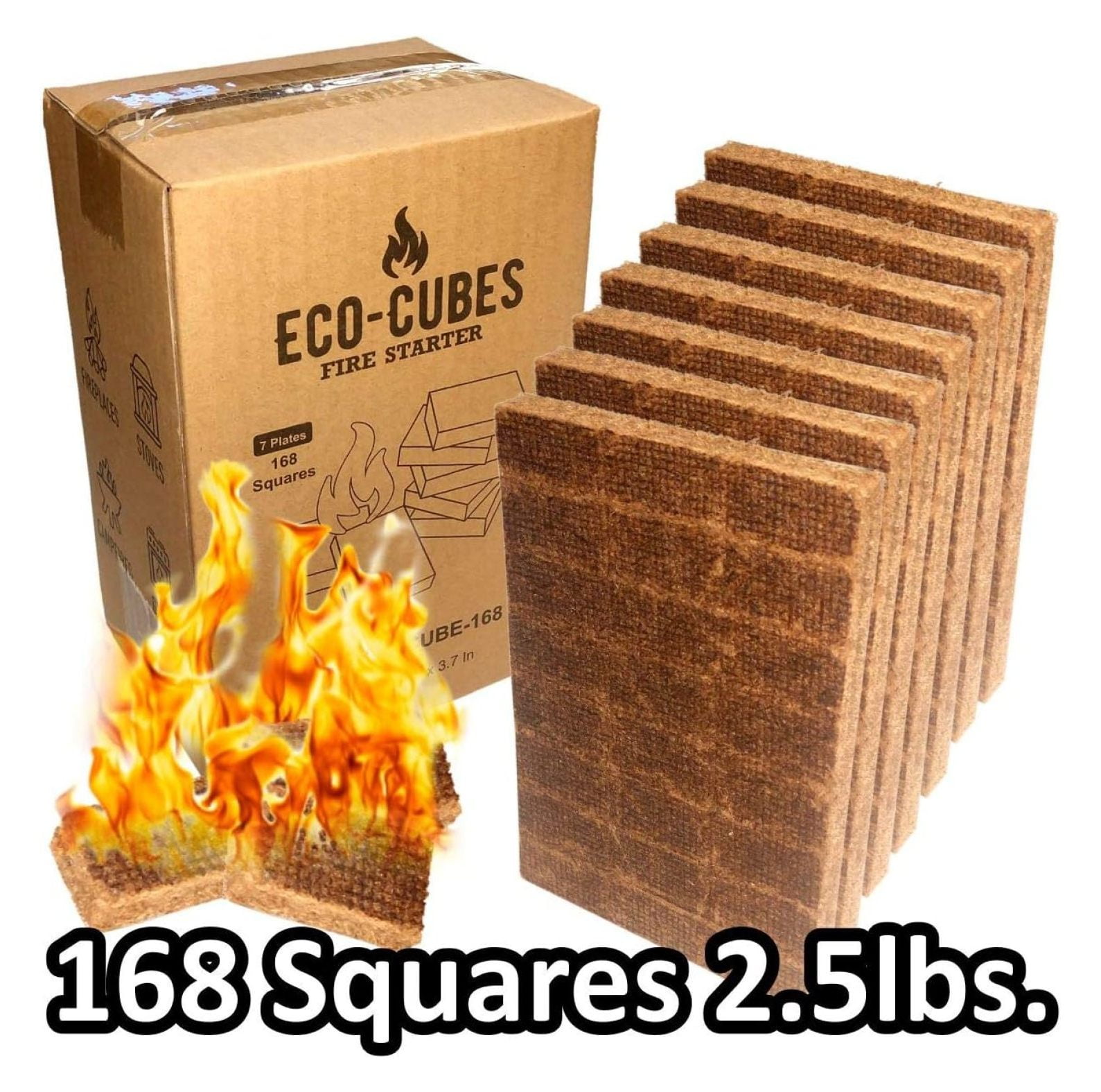 EasyGo Product Eco Cubes Fire Starter Squares Great Lighter for