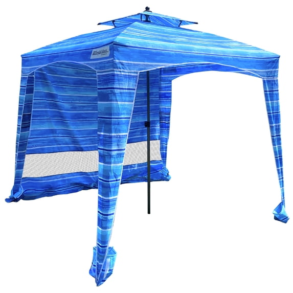 EasyGo Products 6' Blue Beach Cabana Canopy, Waterproof