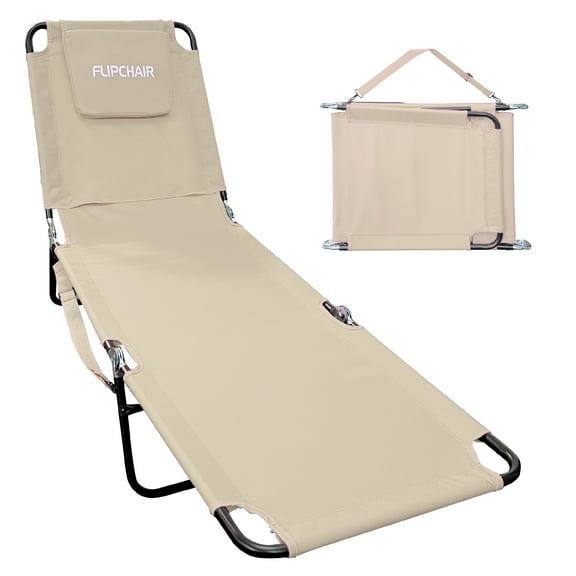 EasyGo Products Adjustable Pool Chair Outdoor Chaise Lounges Set of Black