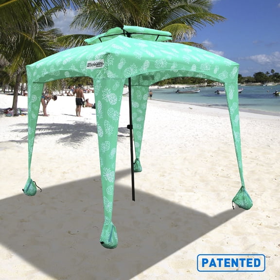 EasyGo Products Cabana Easy Assembly 6' x 6' Beach Tent