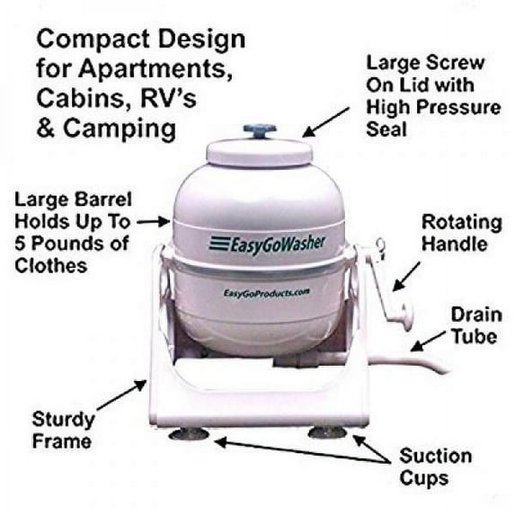 EasyGo Washer - Manual Clothes Washer - Mobile Hand Crank