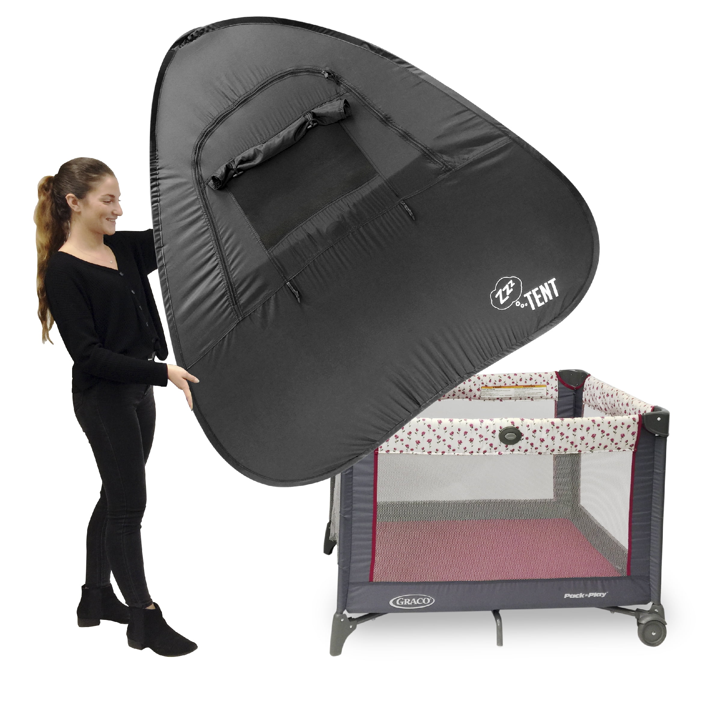 EasyGoProducts EGP ZZZ Play & Crib Sleeping Cover Instant Tent – Compatible with Pack ‘n Play, Baby Bjorn & Lotus Travel Crib, PATENTED EasyGoProducts EGP ZZZ Play & Crib Sleeping Cover Instant Tent – Compatible with Pack ‘n Play, Baby Bjorn & Lotus Travel Crib, PATENTED