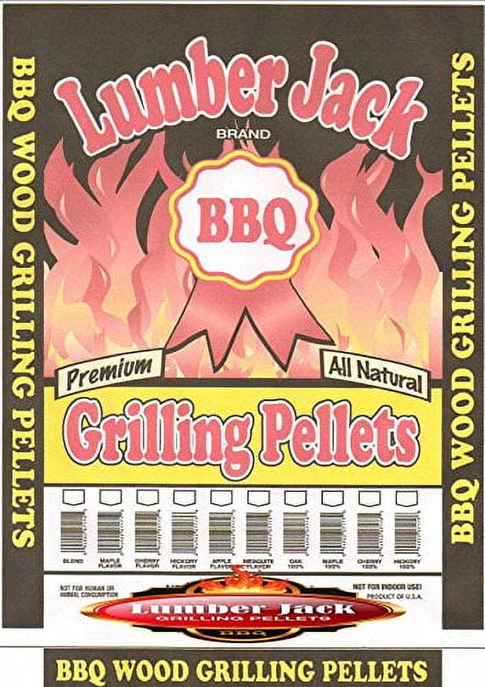 Lumber Jack BBQ Wood Pellets – 20lb Bag Of Maple, Hickory & Cherry Blend For Pellet Grills/Smokers