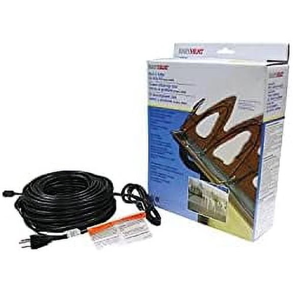 EasyHeat 200' Roof Deicing Cable, For Roof and Gutters, Pre-assembled for Ice and Snow Damage Prevention, 1000 Watts$$Garden & Patio