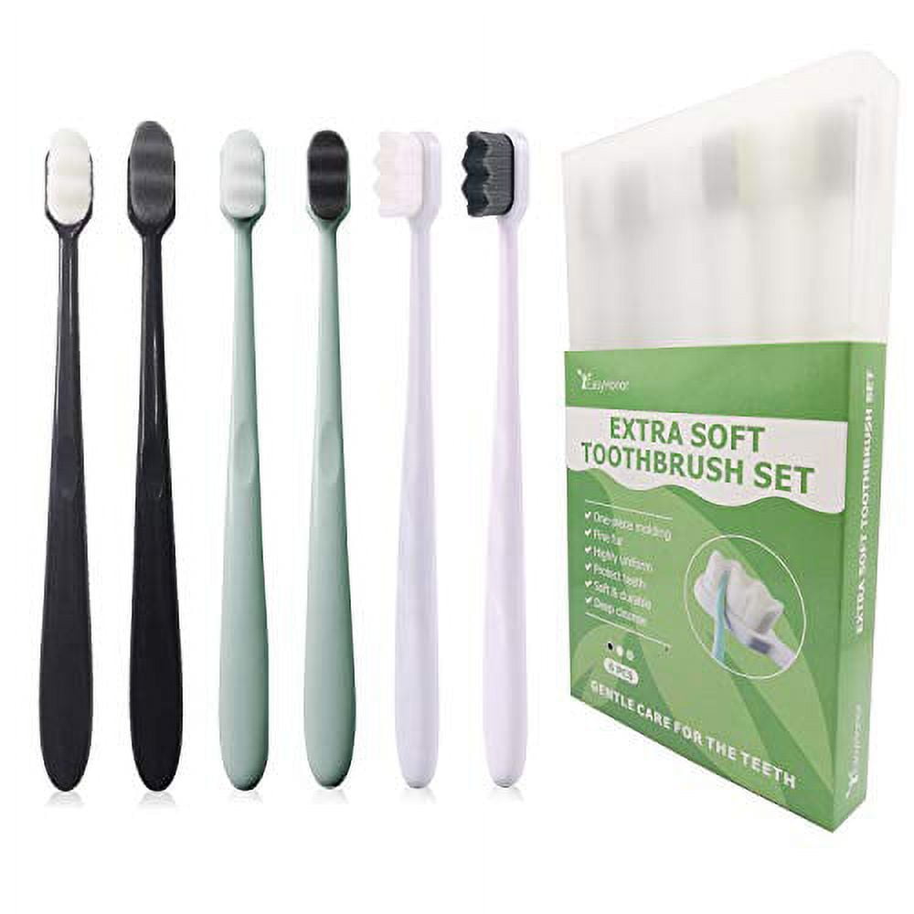 EasyHonor Extra Soft Toothbrush for Sensitive Gums, MicroNano Manual