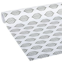 EasyLiner Brand Contact Paper Adhesive Shelf Liner, Grey Pin Feather, 20 in. x 15 ft. Roll