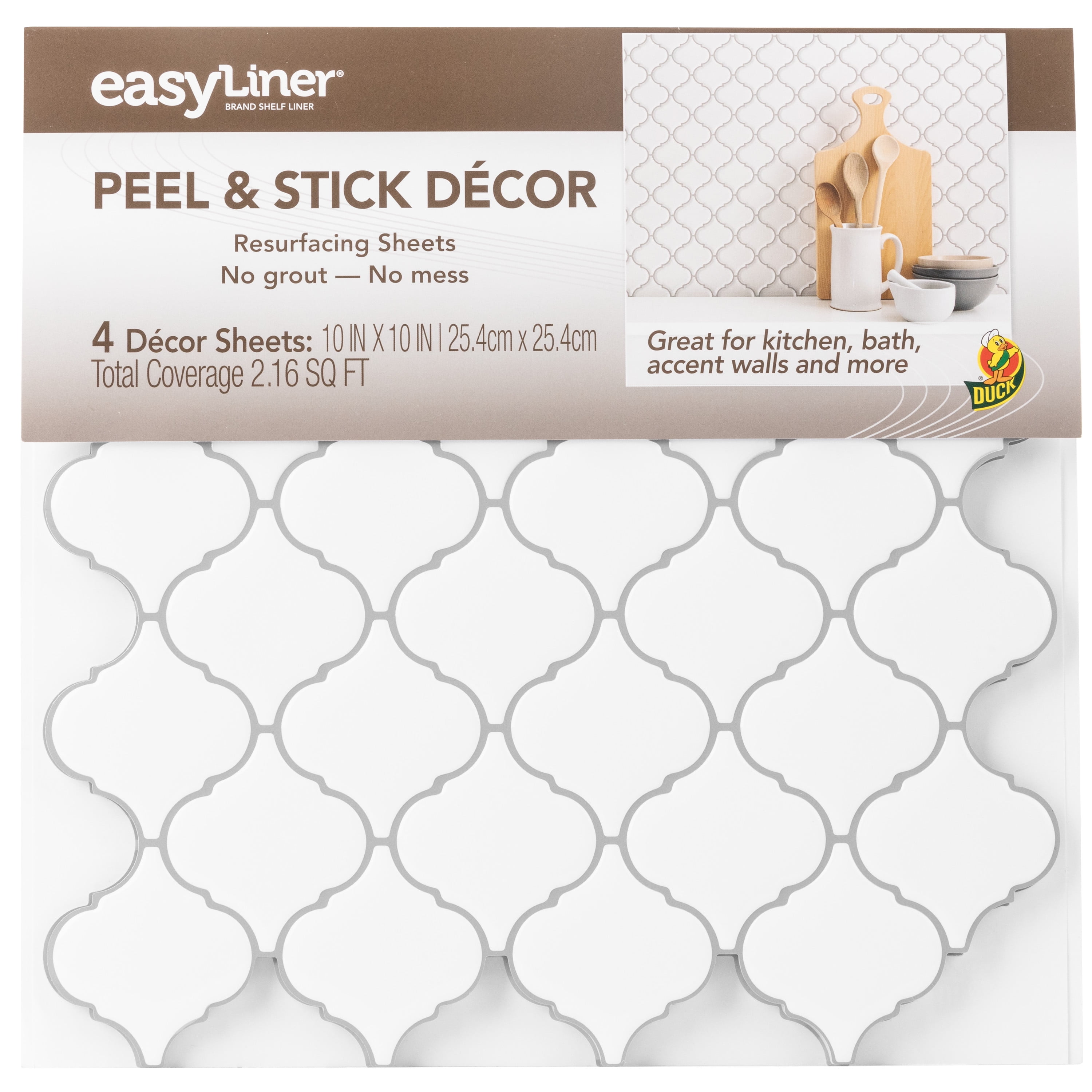 EasyLiner Brand Contact Paper Peel & Stick 10 in. x 10 in. Décor Sheets