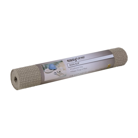 Original Grip EasyLiner Shelf Liner, Taupe 12" x 5' Roll