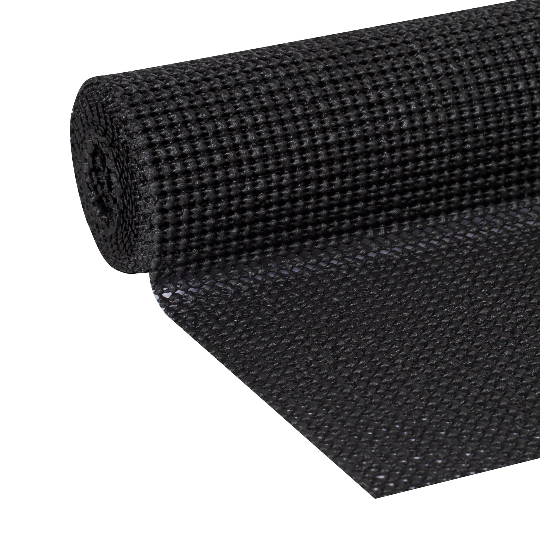 Duralux Black Shelf Liner (one 12 x 10' roll), Drawer Liner, Non-Adhesive, Felt-Backed for Dual Use, Non-Slip, Durable & Waterproof