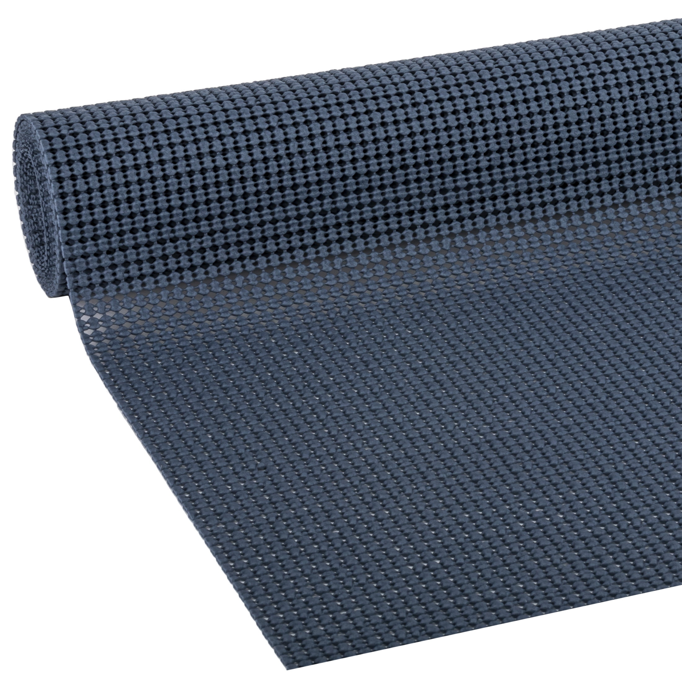 Grip Prints 18 in. x 8 ft. Polka Blue Non-Adhesive Shelf and Drawer Liner (4 Rolls)