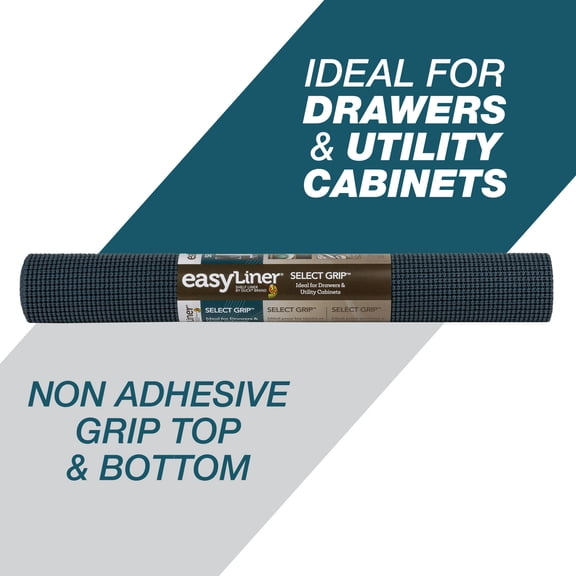 Select Grip EasyLiner Shelf Liner, Navy Blue 20" x 6' Roll
