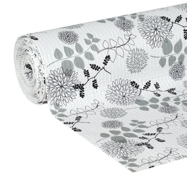EasyLiner Smooth Top 20 in. x 6 ft. Midnight Bloom Shelf Liner