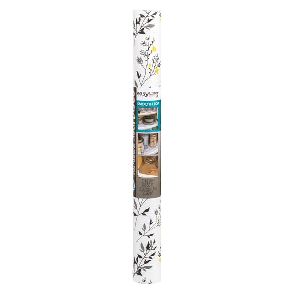 Smooth Top EasyLiner Shelf Liner, Dark Gray Branch 20" x 6' Roll