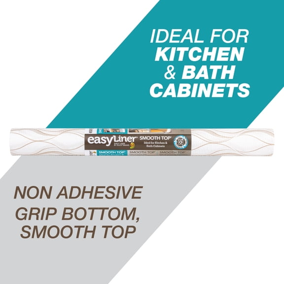 Smooth Top EasyLiner Shelf Liner, Taupe Svelte 20" x 6'  1 Rolls