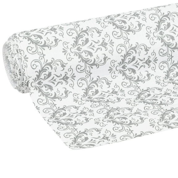 EasyLiner Smooth Top Shelf Liner, Grey Damask, 20 in. x 18 ft. Roll