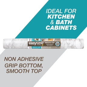 Smooth Top EasyLiner Shelf Liner, Gray Marble 20" x 6' Roll