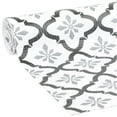 thumbnail image 1 of EasyLiner Smooth Top Shelf Liner, Grey Quatrefloral, 20 in. x 6 ft. Roll, 1 of 10