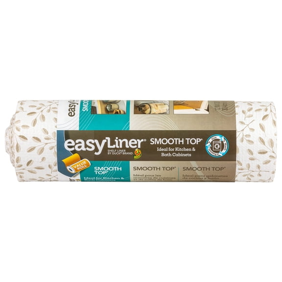 Smooth Top EasyLiner Shelf Liner, Taupe Buds 12" x 30' 1 Rolls