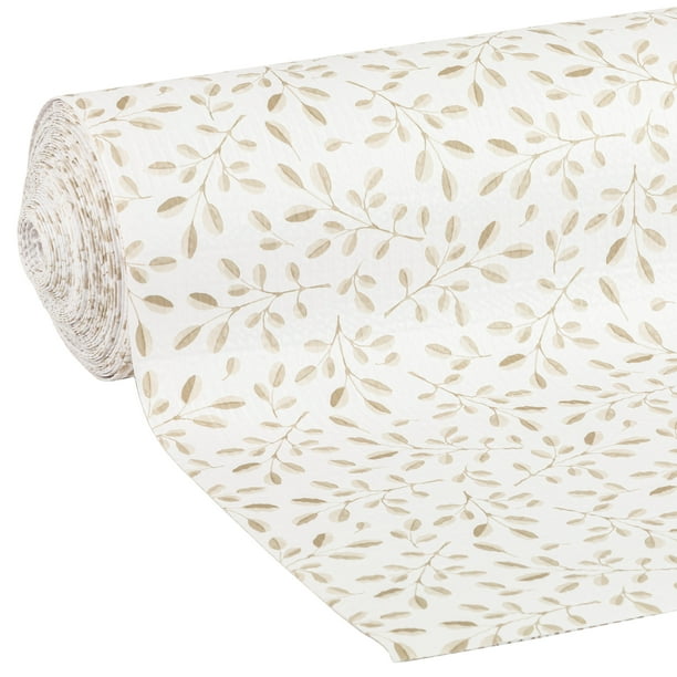 EasyLiner Smooth Top Shelf Liner, Taupe Buds, 20 in. x 18 ft. Roll