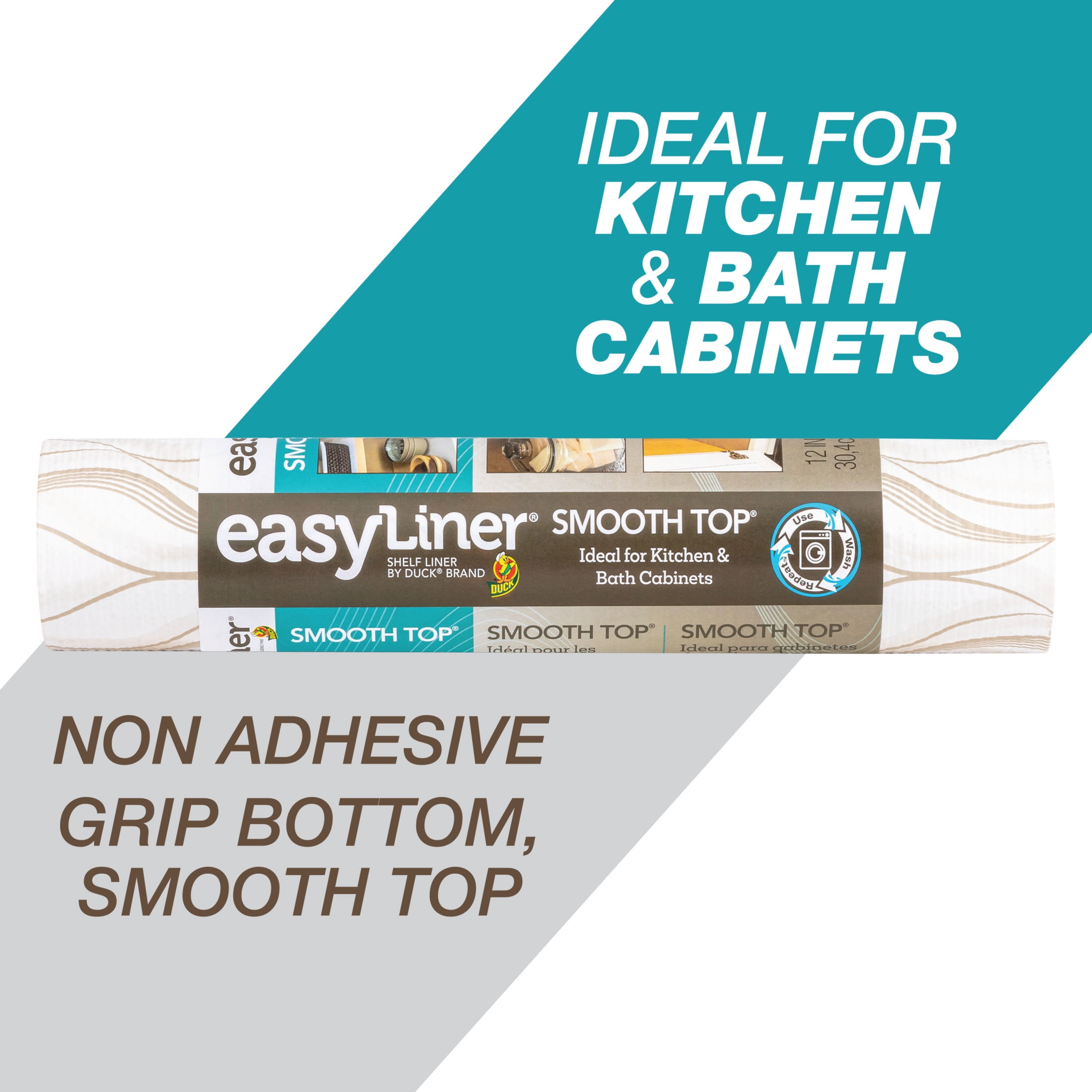 Smooth Top EasyLiner Shelf Liner, Taupe Svelte 12" x 10'  1 Rolls