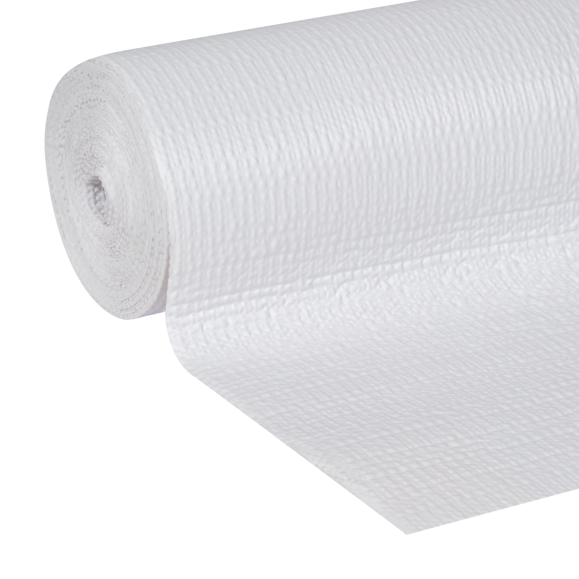 Shelf Liner, Non-Adhesive Grip, White, 12-In. x 5-Ft.