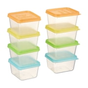 EasyLunchboxes Mini Dippers Small Dip, Condiment, or Sauce Containers, Leak-Resistant, Set of 8