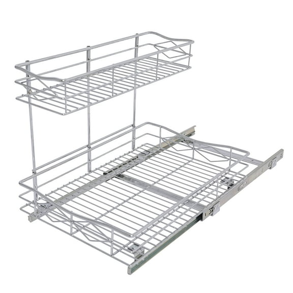 EasyPAG Pull Out Cabinet Organizer Under Sink Slide Out Pantry Shelves, Pull Out Drawers for Cabinets - 11.75W x 17D x 13.25H, Request at Least 12.5 Inch Cabinet Opening
