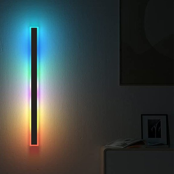 EasyParner 40inch RGB Outdoor Modern Long LED Wall Light