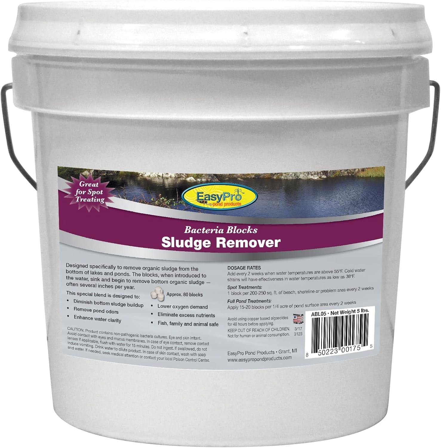 EasyPro ABL05 Sludge Remover Blocks, 5 lb Pail - Walmart.com