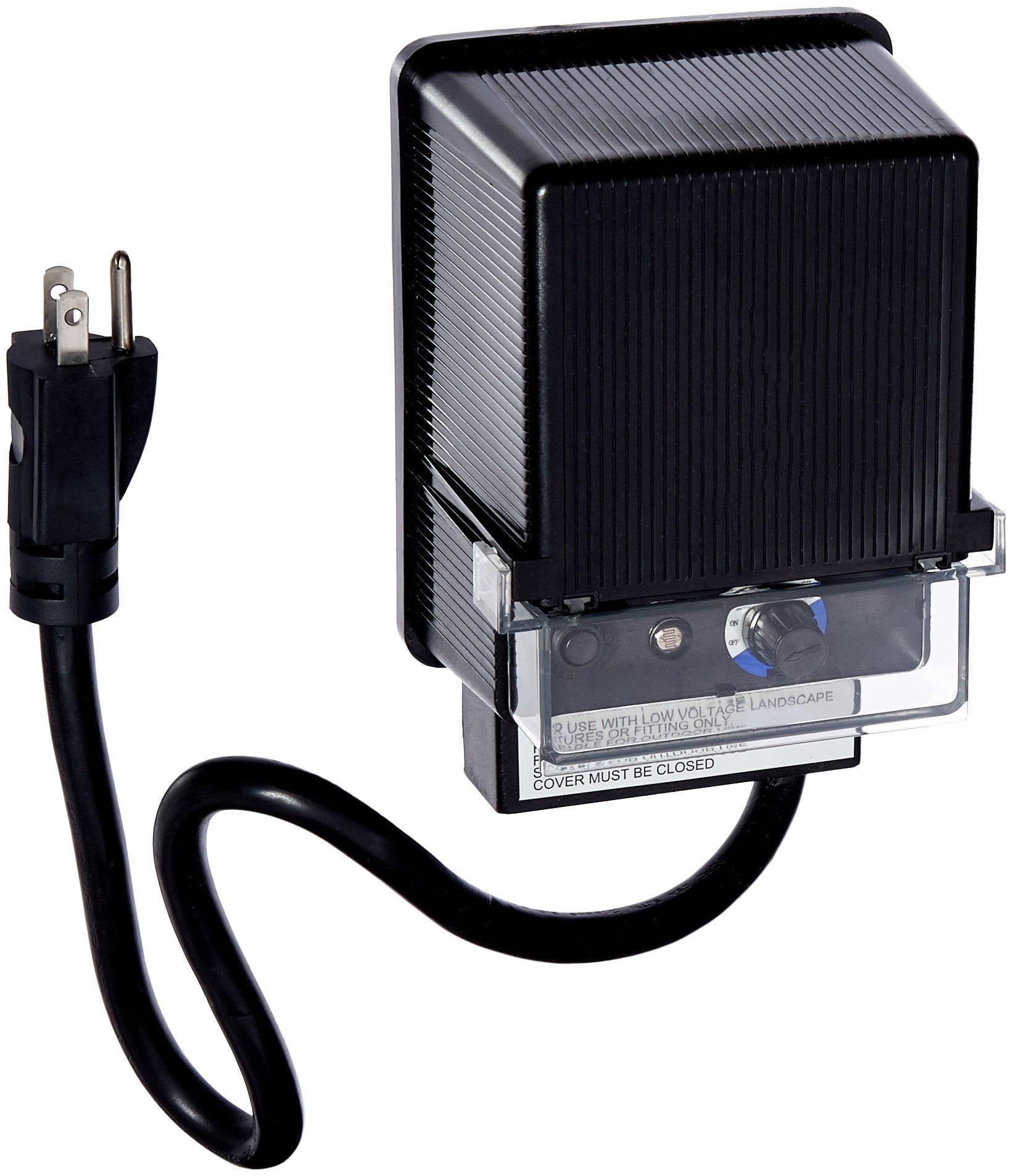 150-Watt Black Low Voltage Transformer with Timer and Photo Eye