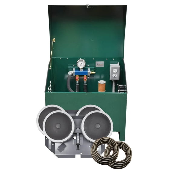 EasyPro PA50D Sentinel Deluxe Pond Aeration System/Complete PA50W System with Cabinet / 1/4 hp Kit with 2 QS2 Dual Diffusers / 200' Quick Sink Tubing / 115 Volts