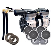 EasyPro PA65W Rocking Piston Pond Aeration System/Dual Outlet / 1/2 hp Kit with 2 QS2 Dual Diffusers / 200 Quick Sink Tubing / 115 Volts